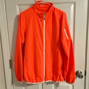 Hot pink and white Champion Jacket size large. New without tags